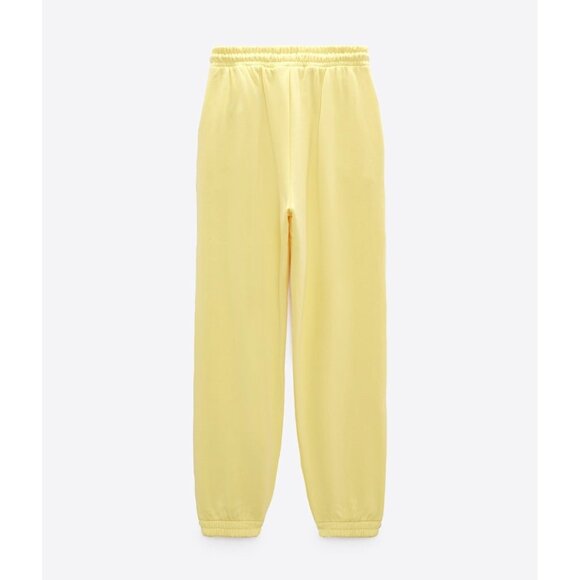NWT Zara “light yellow” yellow trackpants, M - Picture 6 of 9